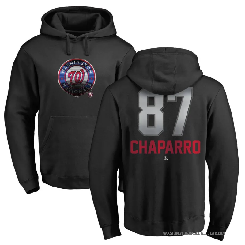 Andres Chaparro Youth Black Washington Nationals Branded Midnight Mascot Pullover Hoodie -