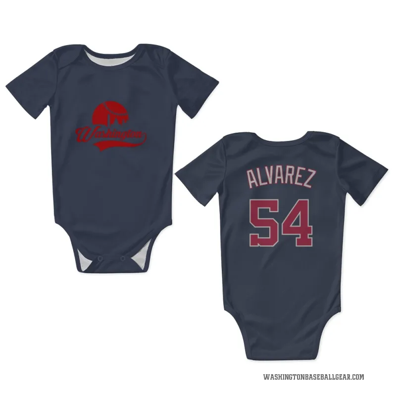 Andrew Alvarez  Navy Washington Nationals  Newborn & Infant Bodysuit