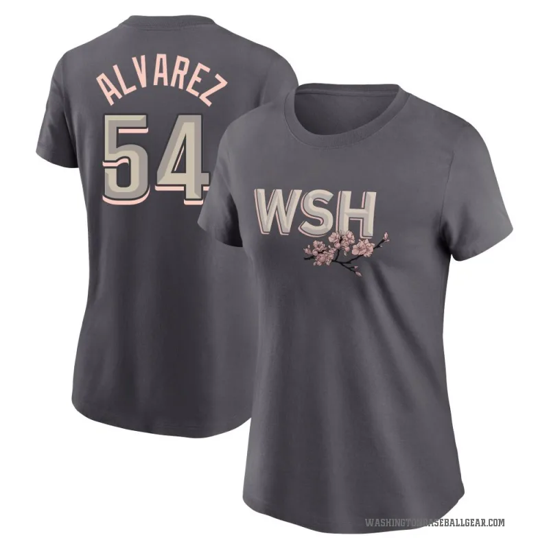 Andrew Alvarez Women's Gray Washington Nationals 2022 City Connect T-Shirt