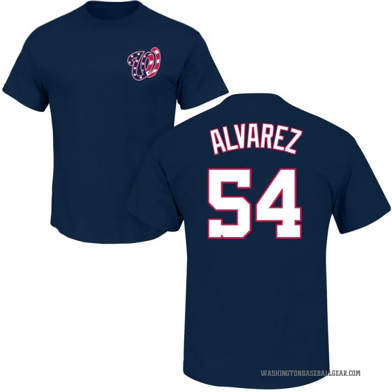 Andrew Alvarez Youth Navy Washington Nationals Roster T-Shirt -