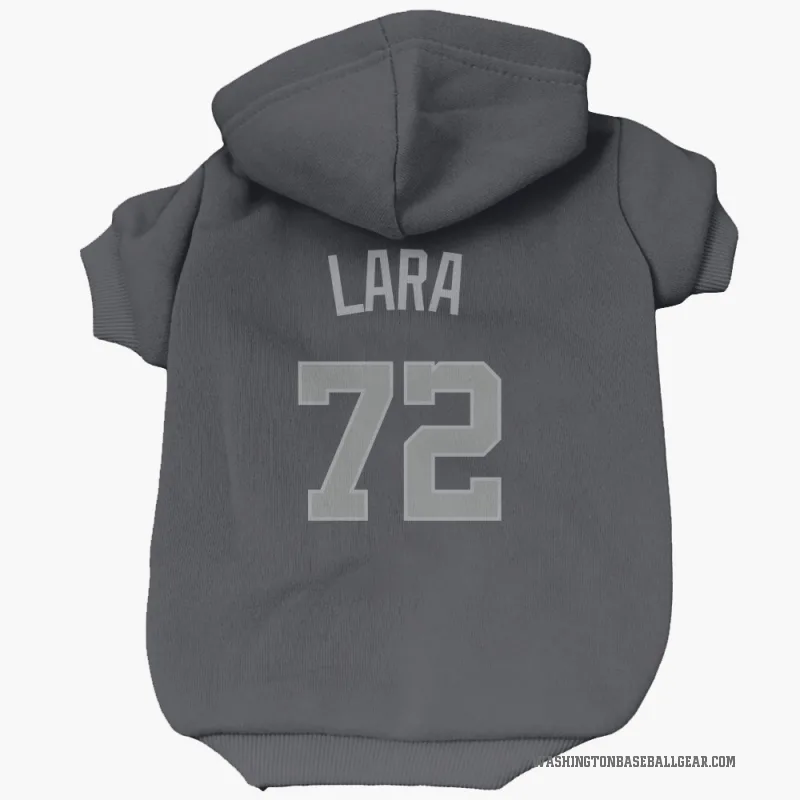 Andry Lara  Gray Washington Nationals   Navy  Cat & Dog Pet Hoodie