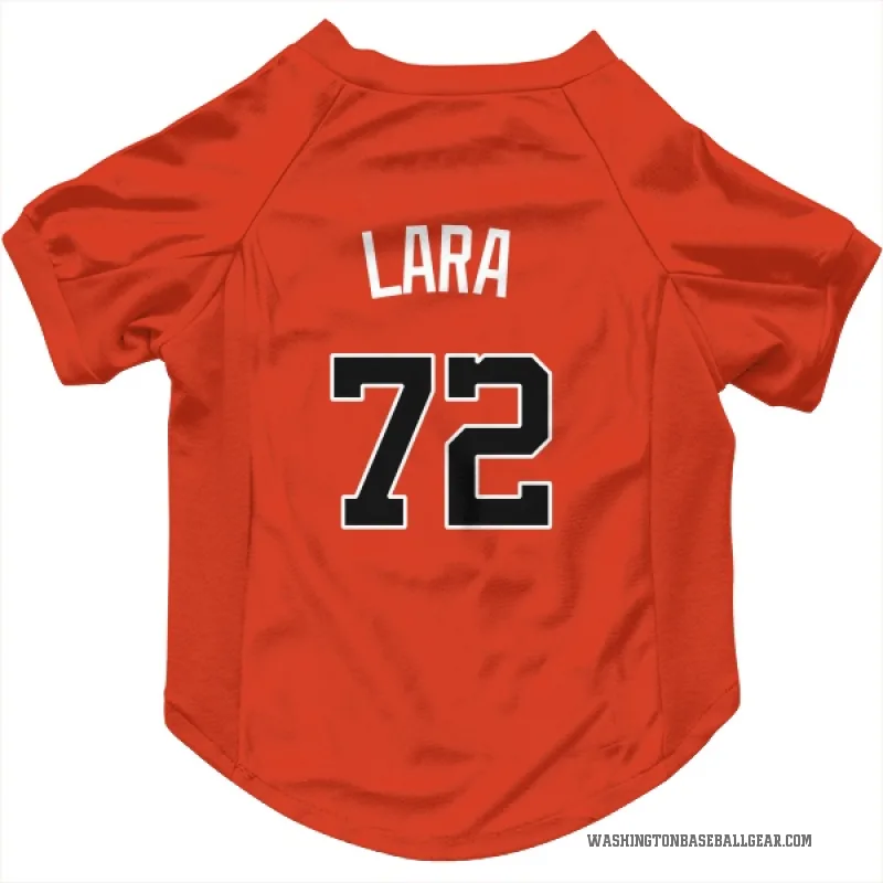 Andry Lara  Orange Washington Nationals  Cat & Dog Pet Jersey