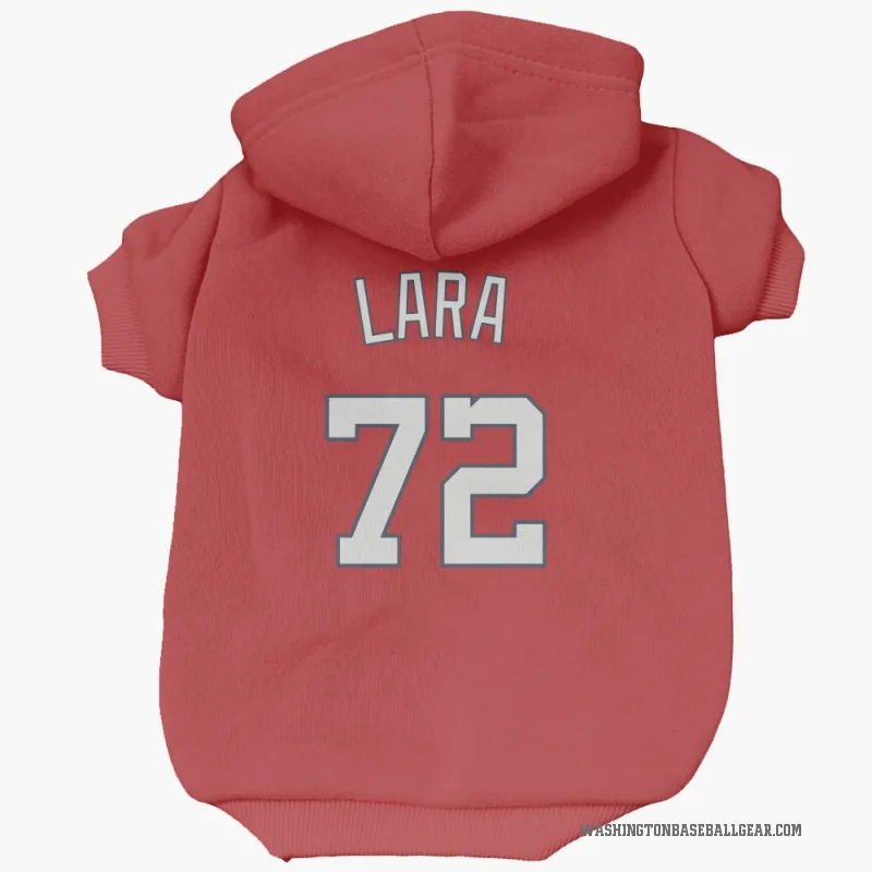 Andry Lara  Red Washington Nationals  Cat & Dog Pet Hoodie