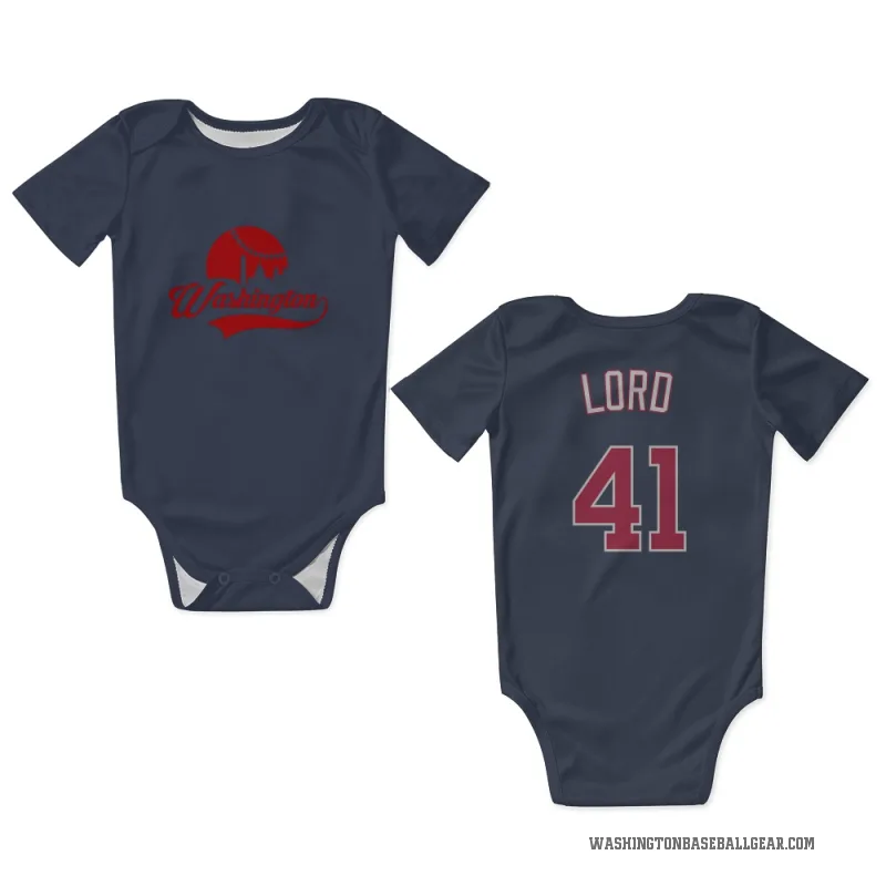Brad Lord  Navy Washington Nationals  Newborn & Infant Bodysuit
