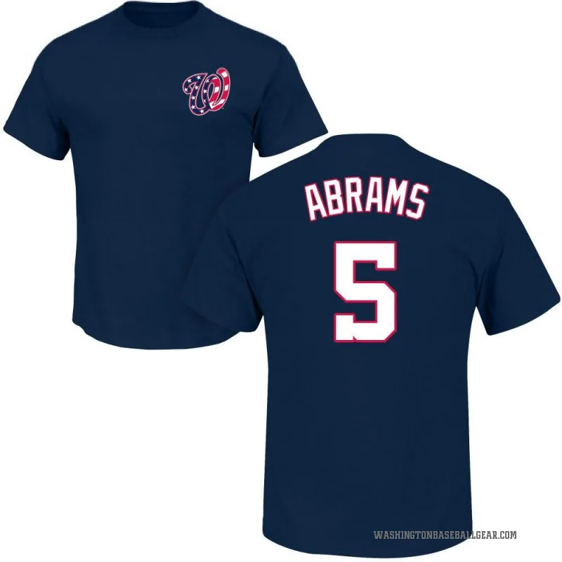CJ Abrams Men's Navy Washington Nationals Roster T-Shirt -
