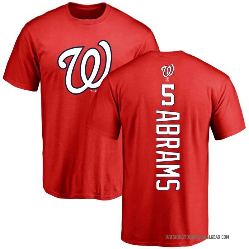 CJ Abrams Youth Red Washington Nationals Backer T-Shirt -
