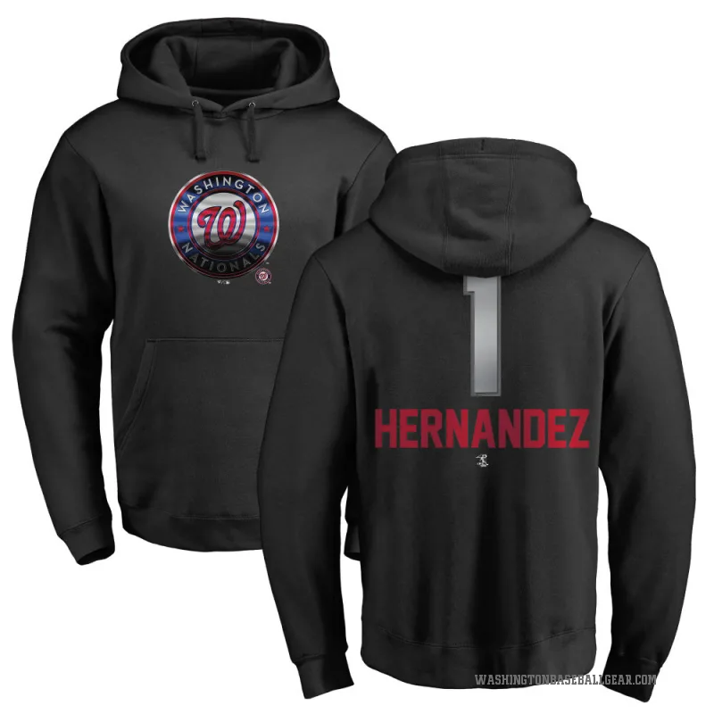 Cesar Hernandez Men's Black Washington Nationals Branded Midnight Mascot Pullover Hoodie -