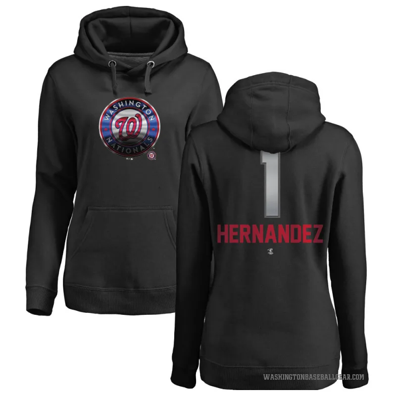 Cesar Hernandez Women's Black Washington Nationals Branded Midnight Mascot Pullover Hoodie -