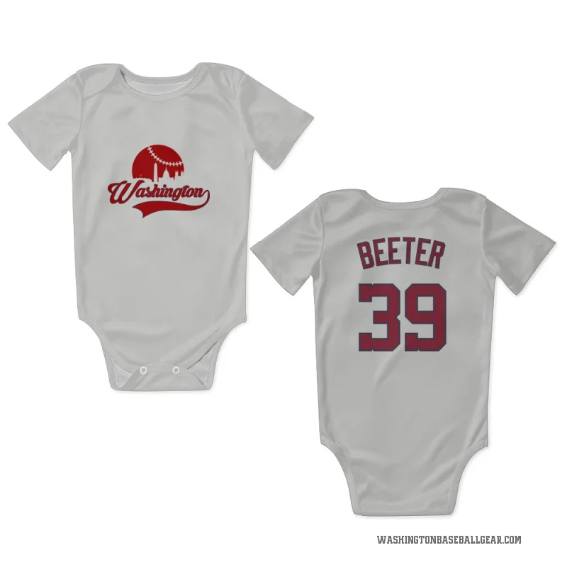 Clayton Beeter  White Washington Nationals  Newborn & Infant Bodysuit