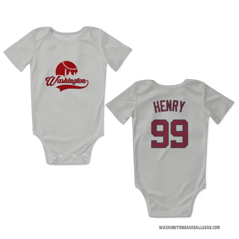 Cole Henry White Washington Nationals Newborn & Infant Bodysuit