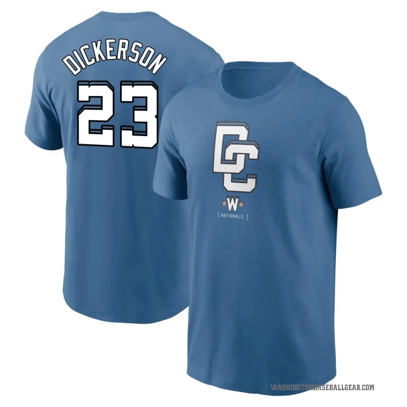 Corey Dickerson Men's Blue Washington Nationals 2025 City Connect Fuse T-Shirt