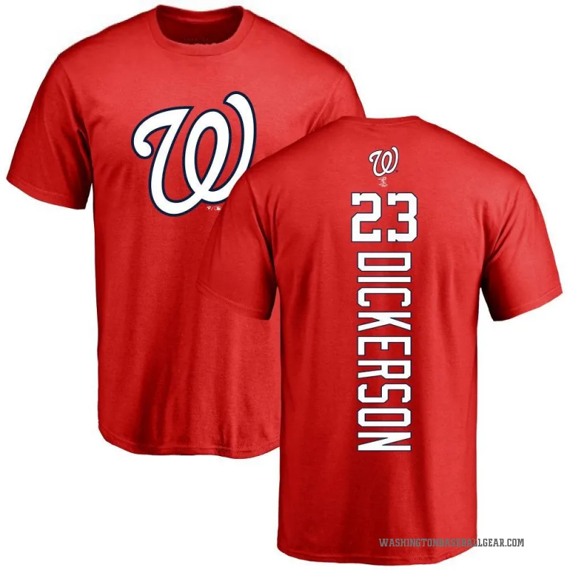 Corey Dickerson Men's Red Washington Nationals Backer T-Shirt -