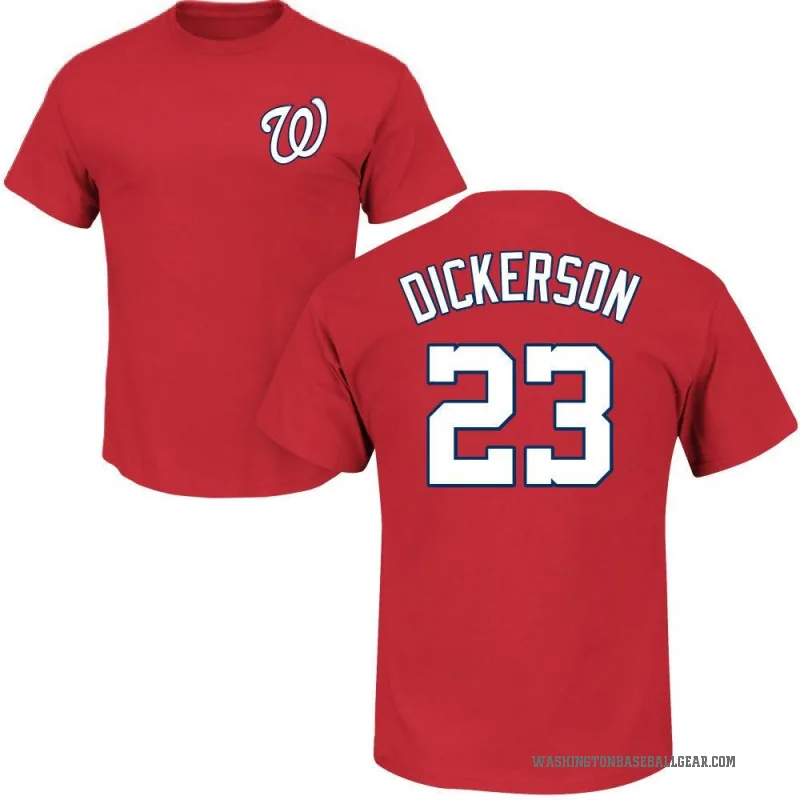Corey Dickerson Men's Red Washington Nationals Roster T-Shirt -