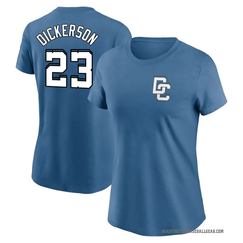 Corey Dickerson Women's Blue Washington Nationals 2025 City Connect Fuse 2.0 T-Shirt