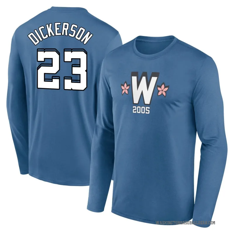 Corey Dickerson Youth Blue Washington Nationals 2025 City Connect Fuse Long Sleeve T-Shirt
