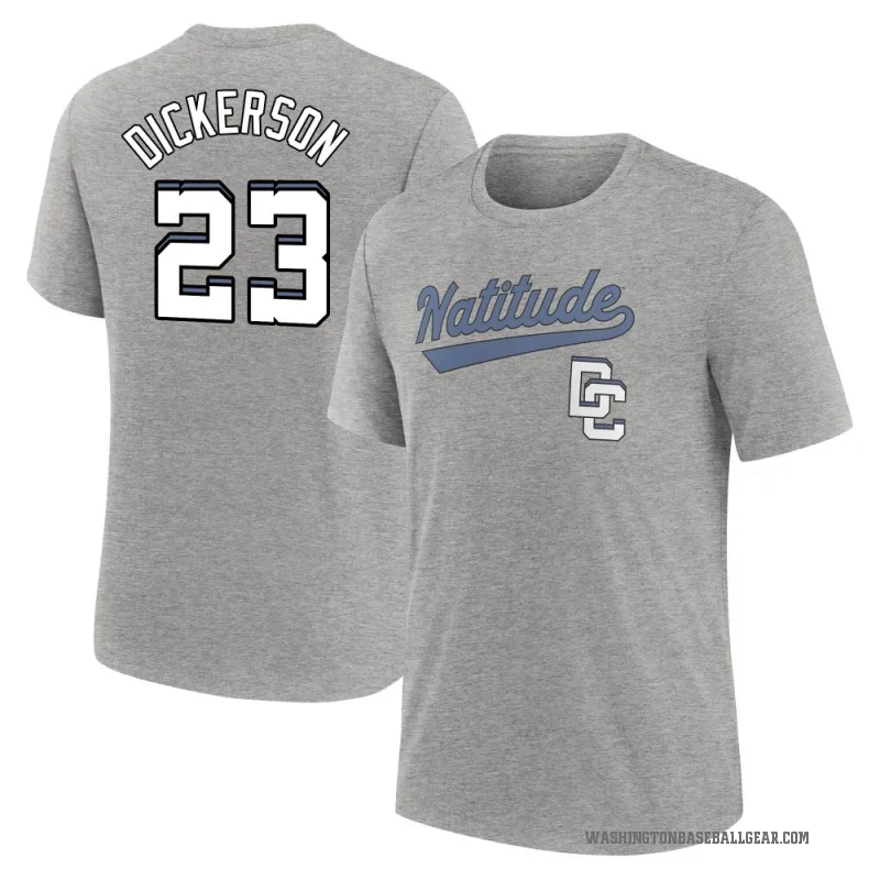 Corey Dickerson Youth Charcoal Washington Nationals Heather 2025 City Connect T-Shirt