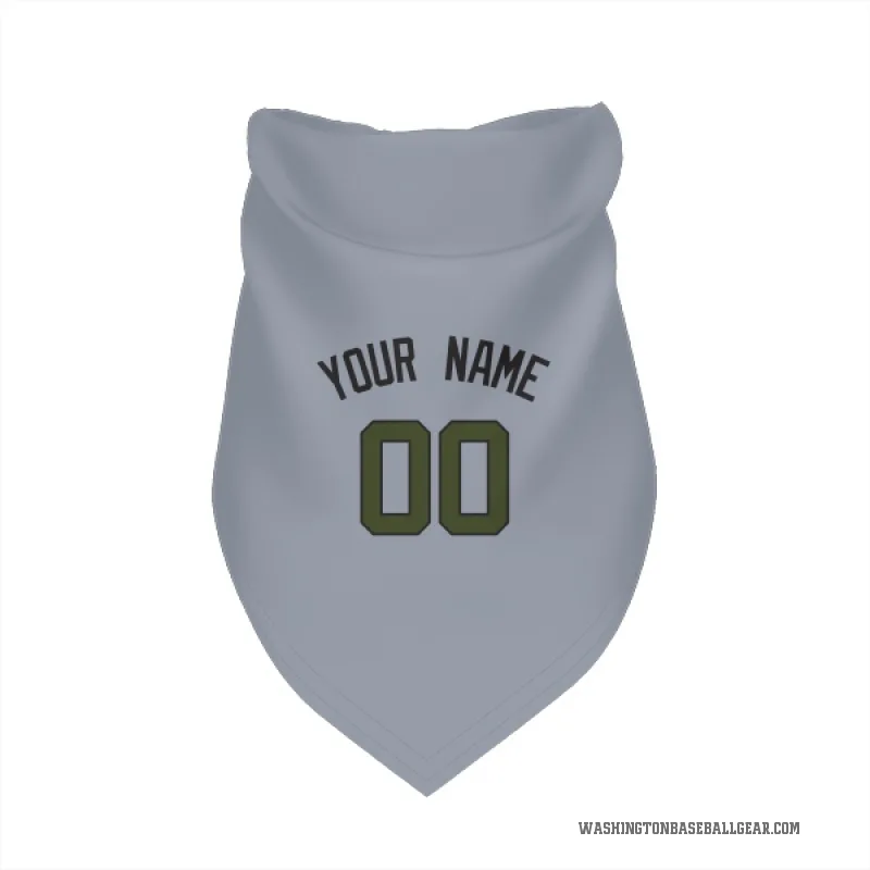 Custom  Gray Washington Nationals   Cat & Dog Pet Bandana