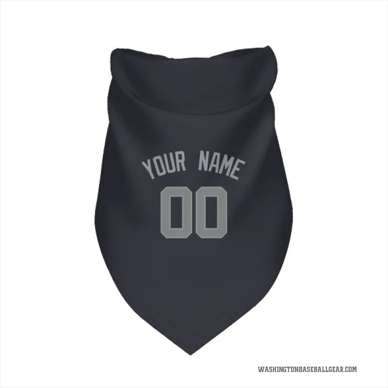 Custom  Gray Washington Nationals  Navy  Cat & Dog Pet Bandana
