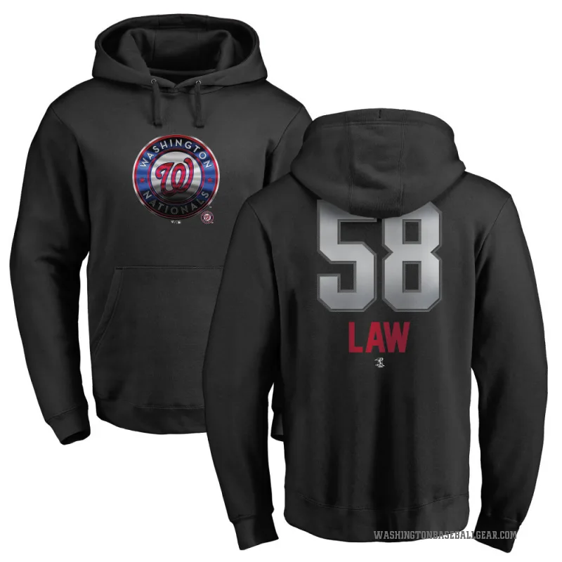 Derek Law Men's Black Washington Nationals Branded Midnight Mascot Pullover Hoodie -
