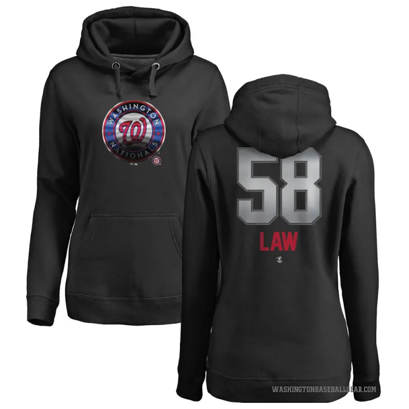 Derek Law Women's Black Washington Nationals Branded Midnight Mascot Pullover Hoodie -