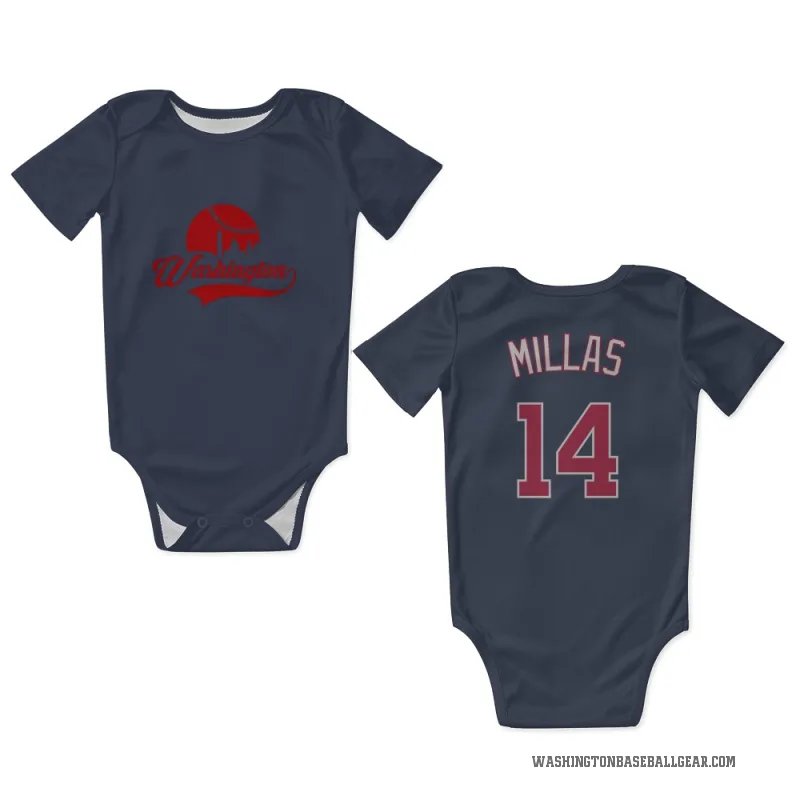 Drew Millas  Navy Washington Nationals  Newborn & Infant Bodysuit