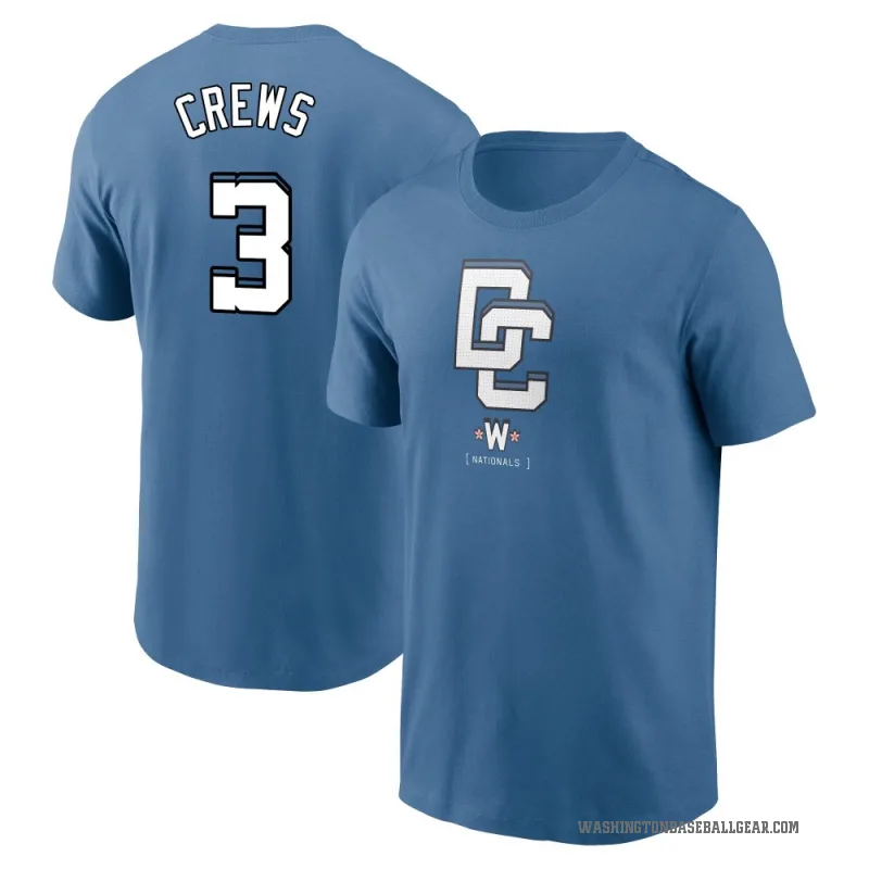 Dylan Crews Men's Blue Washington Nationals 2025 City Connect Fuse T-Shirt