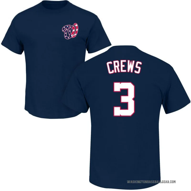 Dylan Crews Men's Navy Washington Nationals Roster T-Shirt -