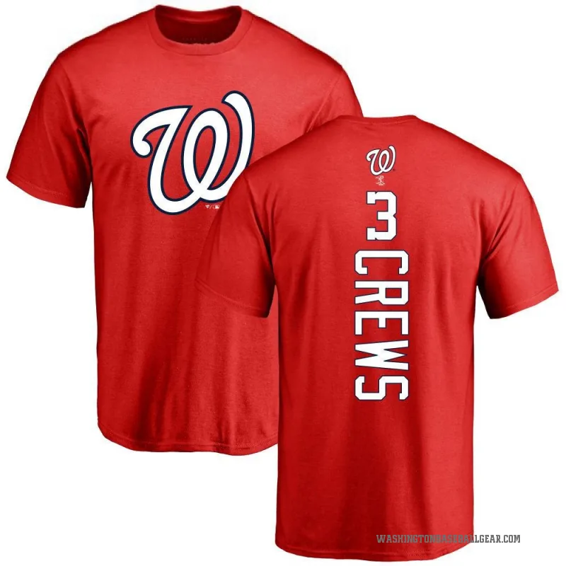 Dylan Crews Men's Red Washington Nationals Backer T-Shirt -