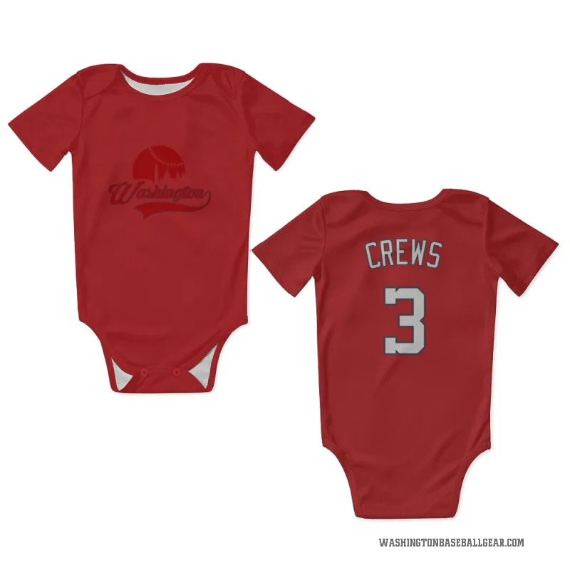 Dylan Crews  Red Washington Nationals  Newborn & Infant Bodysuit