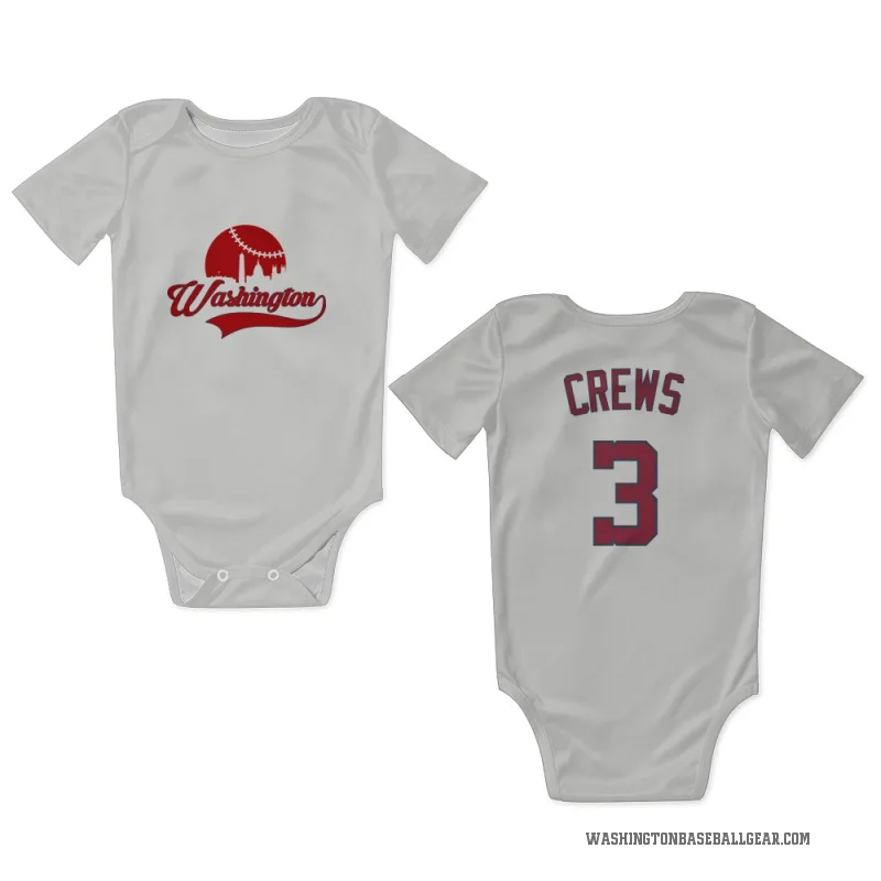 Dylan Crews  White Washington Nationals  Newborn & Infant Bodysuit