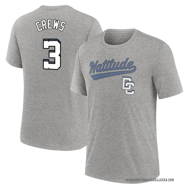 Dylan Crews Youth Charcoal Washington Nationals Heather 2025 City Connect T-Shirt