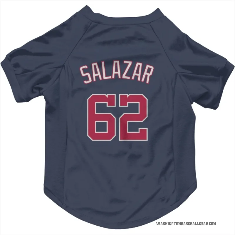 Eduardo Salazar  Navy Washington Nationals  Cat & Dog Pet Jersey