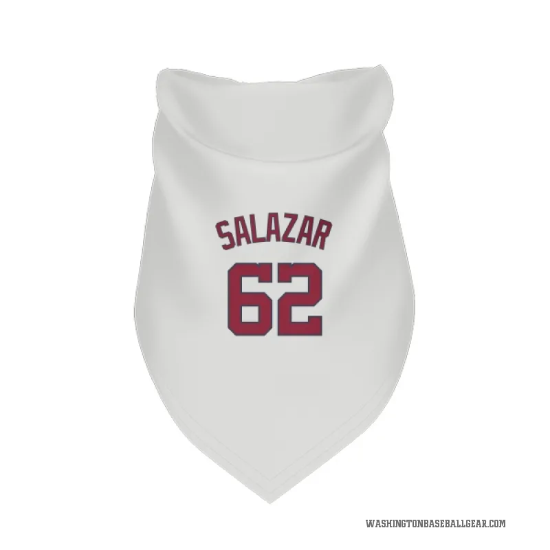 Eduardo Salazar  White Washington Nationals  Cat & Dog Pet Bandana