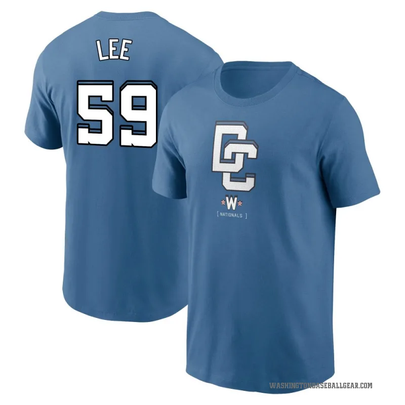 Evan Lee Men's Blue Washington Nationals 2025 City Connect Fuse T-Shirt