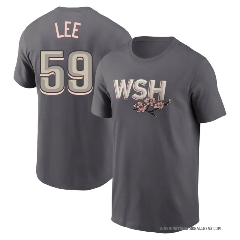 Evan Lee Men's Gray Washington Nationals 2022 City Connect T-Shirt