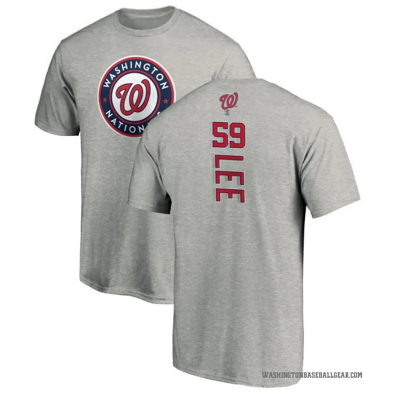 Evan Lee Youth Ash Washington Nationals Backer T-Shirt -