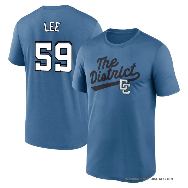 Evan Lee Youth Blue Washington Nationals 2025 City Connect Fuse Script Team Phrase Performance 2.0 T-Shirt