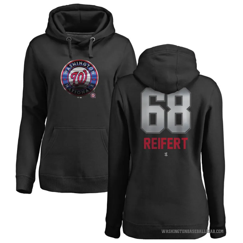 Evan Reifert Women's Black Washington Nationals Branded Midnight Mascot Pullover Hoodie -