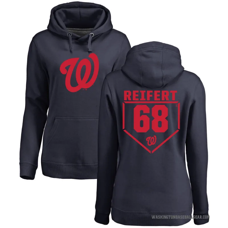 Evan Reifert Women's Navy Washington Nationals Branded RBI Pullover Hoodie -