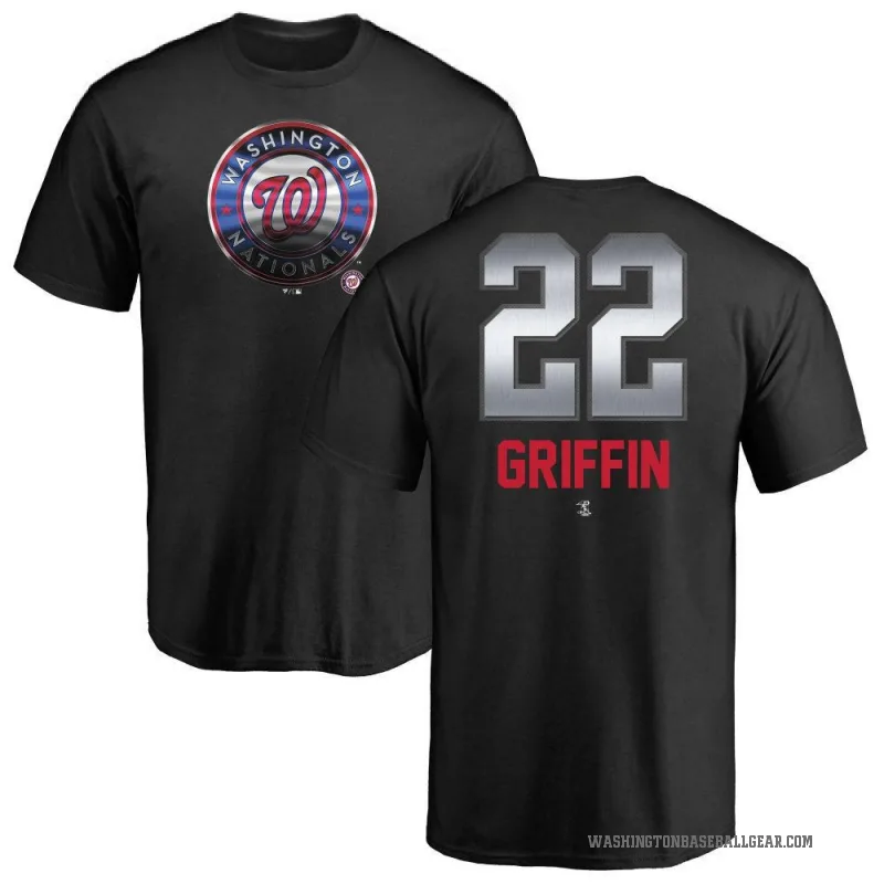 Foster Griffin Men's Black Washington Nationals Midnight Mascot T-Shirt -