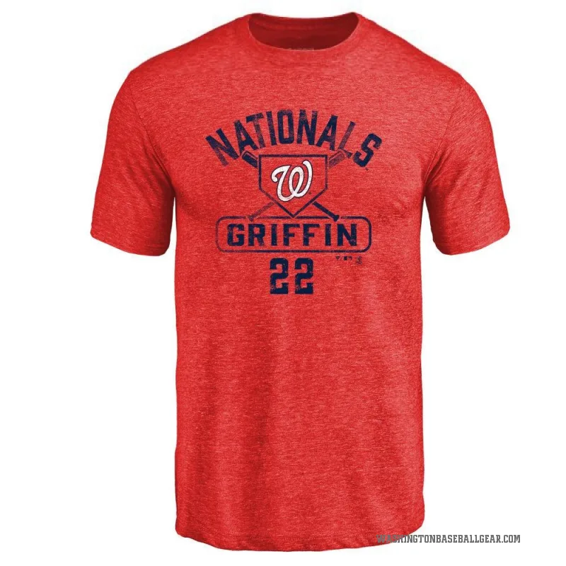 Foster Griffin Men's Red Washington Nationals Base Runner T-Shirt -