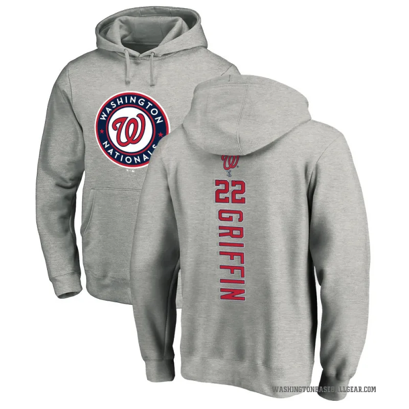 Foster Griffin Men's Washington Nationals Ash Backer Pullover Hoodie