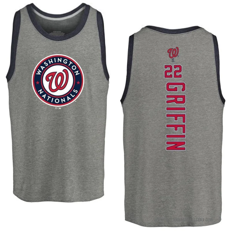 Foster Griffin Youth Ash Washington Nationals Backer Tank Top -