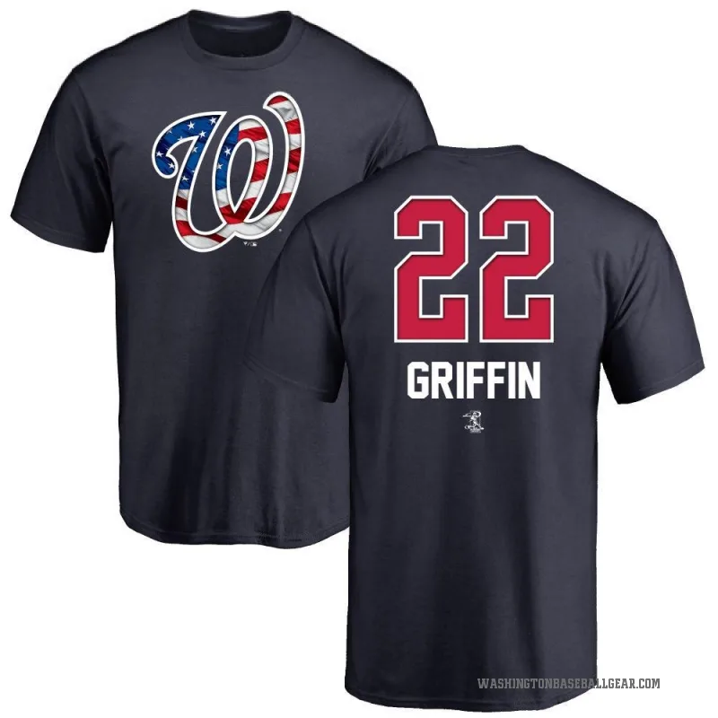 Foster Griffin Youth Navy Washington Nationals Name and Number Banner Wave T-Shirt -