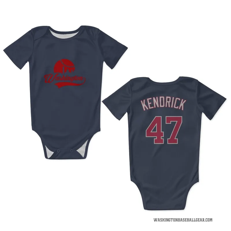 Howie Kendrick  Navy Washington Nationals  Newborn & Infant Bodysuit