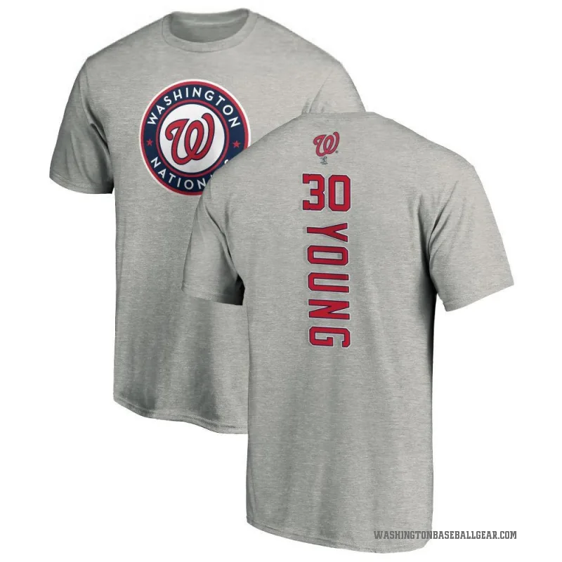 Jacob Young Men's Ash Washington Nationals Backer T-Shirt -