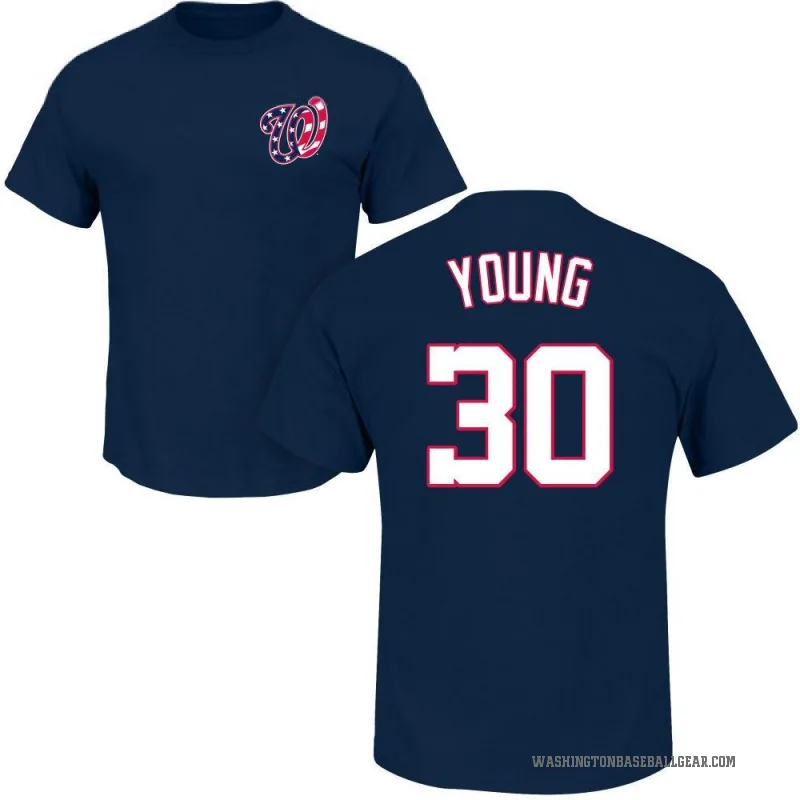 Jacob Young Men's Navy Washington Nationals Roster T-Shirt -