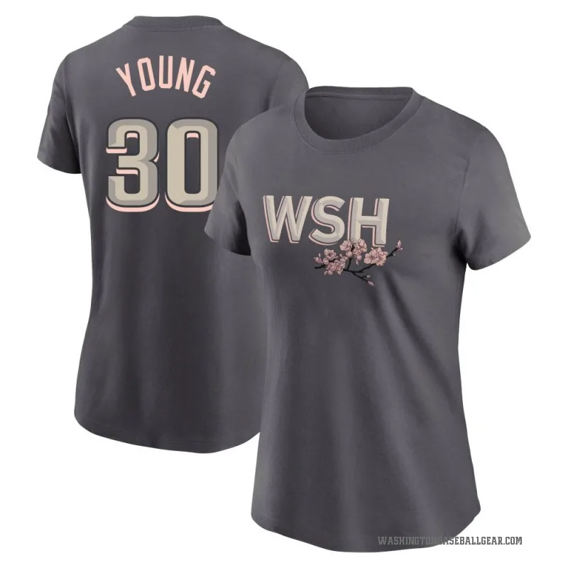 Jacob Young Women's Gray Washington Nationals 2022 City Connect T-Shirt