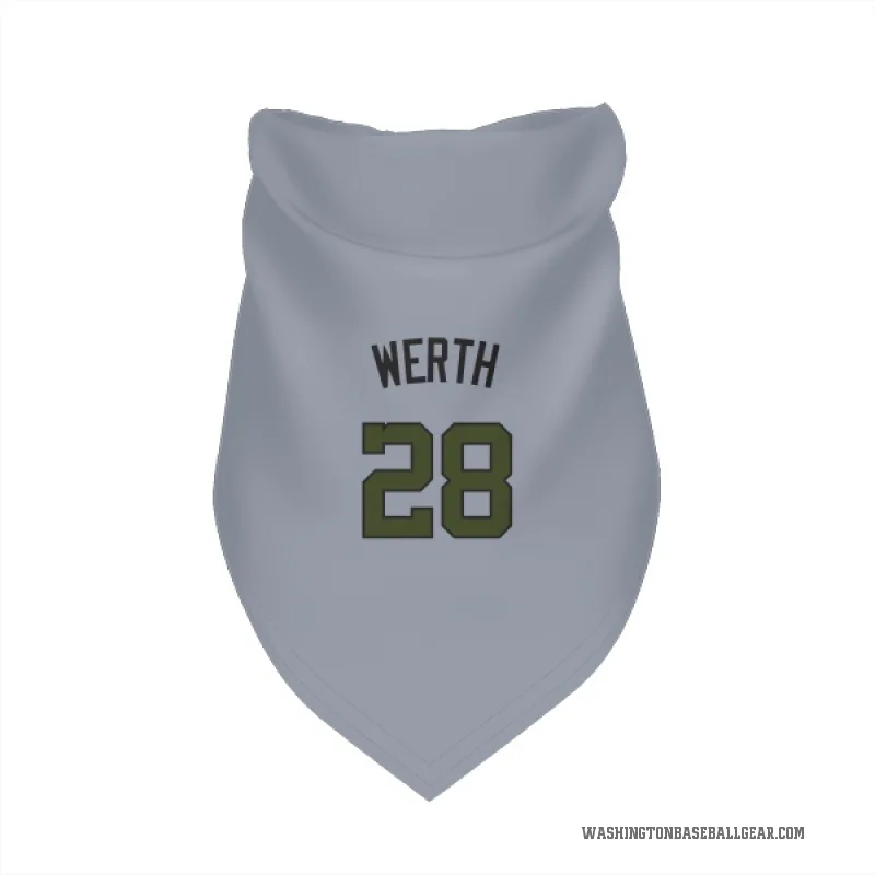 Jayson Werth  Gray Washington Nationals  Cat & Dog Pet Bandana
