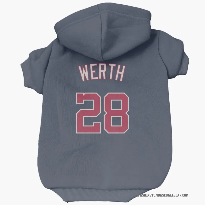 Jayson Werth  Navy Washington Nationals  Cat & Dog Pet Hoodie